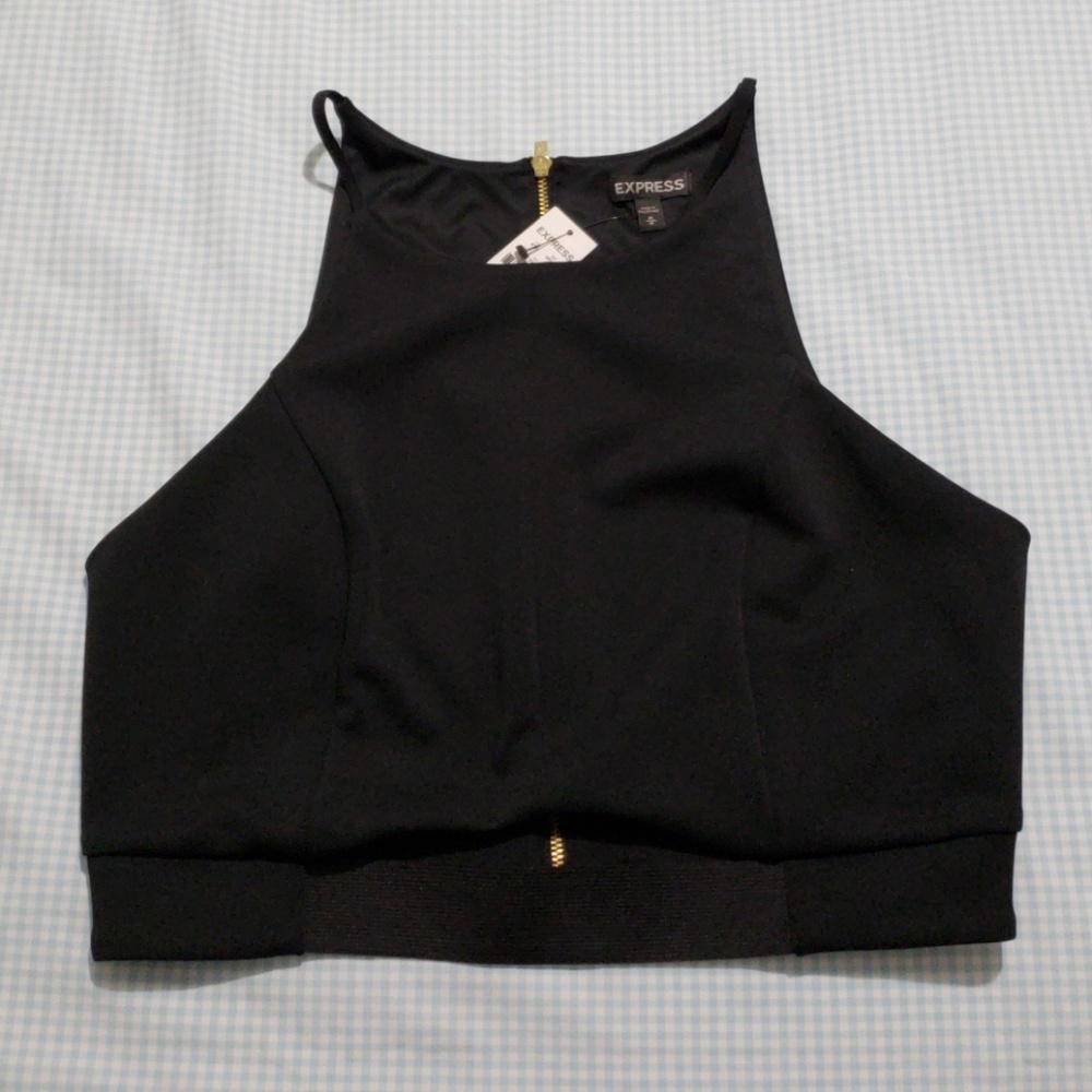 NWT Express black crop top
